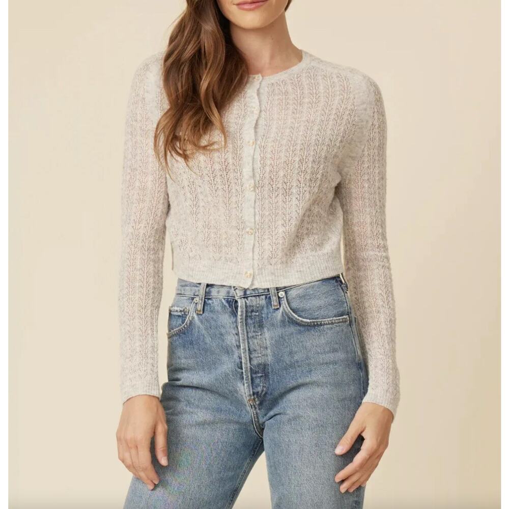 Elegant Cream Cardigan Sweater